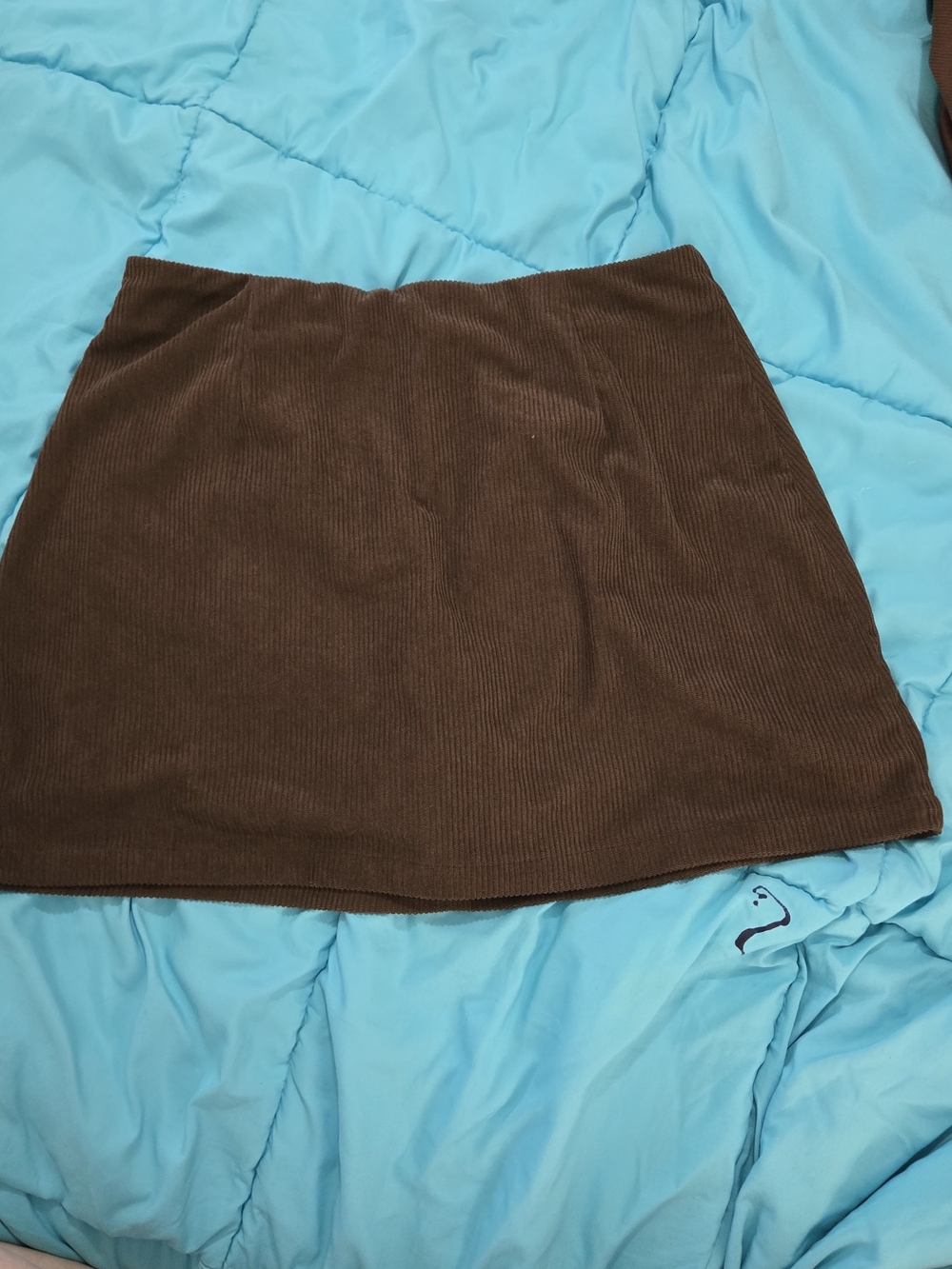 Set Of 2 Brown And Green Classic Corduroy Mini Skort